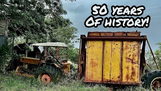 Will it START? 50yr Old Tractor Haul Out Machine SITTING for YEARS!