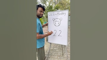 How to draw monkey from 022 Number step by step #art #shorts