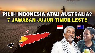 Pilih Indonesia atau Australia? 7 jawaban JUJUR rakyat TIMOR LESTE‼️No 4 Presiden...