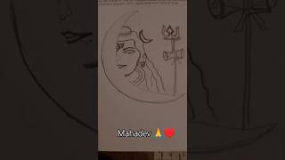 # short# trending #viral #drawing #easy #mahakal #mahadev