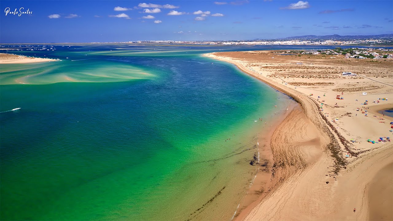 Ilha da Armona, parte II, Algarve, Portugal by drone