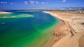 Ilha da Armona, parte II, Algarve, Portugal by drone