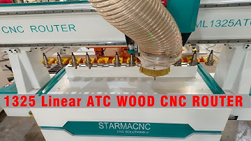 STARMA Linear auto tool changer 1328 ATC cnc router machine with LNC 2200 SYSTEM nice price