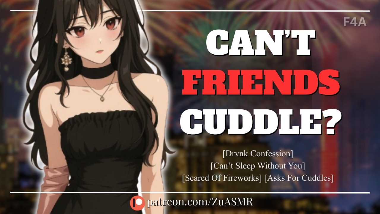 Introverted Roommate Can’t Sleep Without You |F4A| New Year’s| Cuddles| Scared Of Fireworks| ASMR