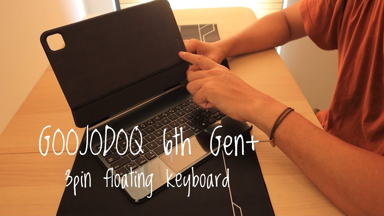 2025 Goojodoq Magic Keyboard Gen 6 | Ipad Air & Ipad Pro | 3pin Case - Cukup Tempel, Langsung Pakai!