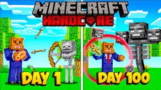 I Survived 100 Days Collecting Charms In Minecraft Hardcore