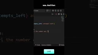 Number guessing game lose logic #pythontutorial #coding