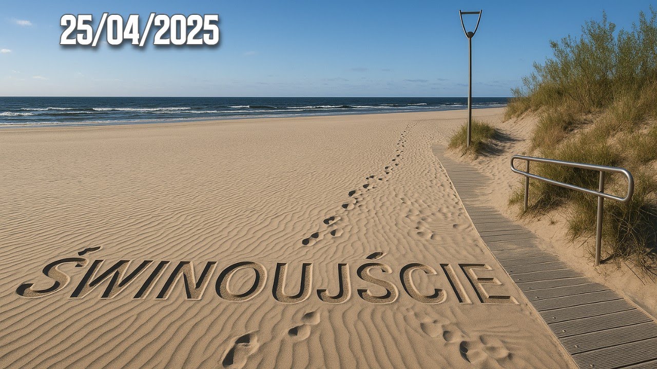 Świnoujście w sieci -  Jak wygląda  Plaża, Promenada i Park Chopina – Zobacz Sam Piątkowy poranek