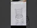 How to draw a chair 🪑 #drawing  #art  #mycreativemypassion #artandcraft  #myartcreativity  #draw
