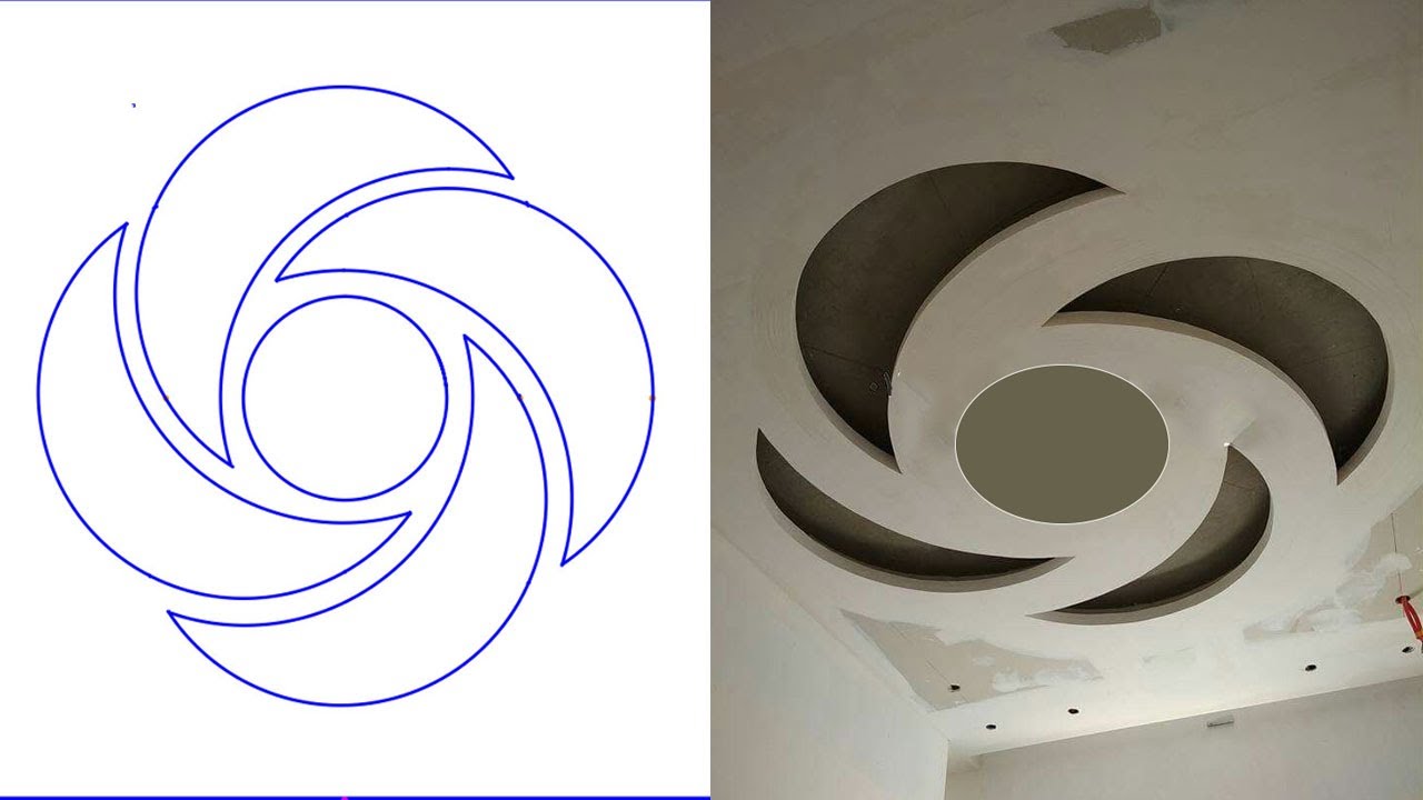 طريقة رسم ديكور جبس بورد هلال