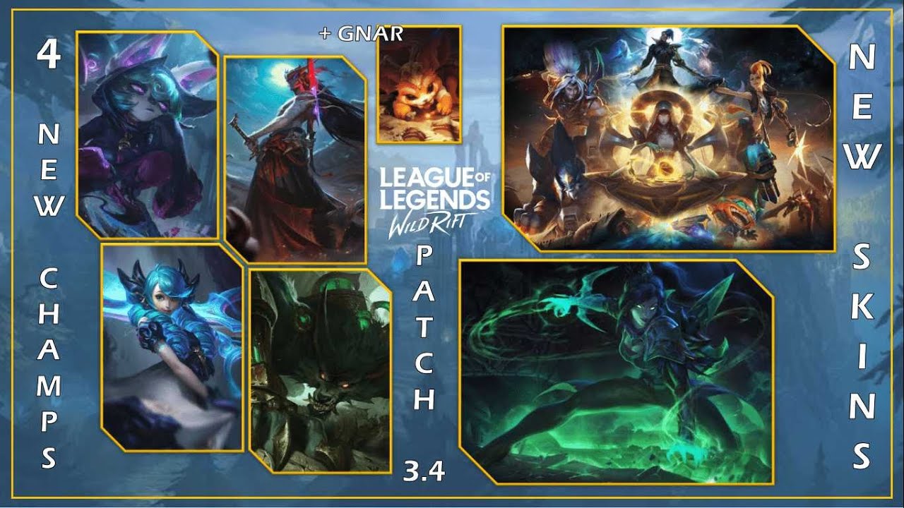 4 NEW CHAMPS+1 and NEW SKINS! - Wildrift Patch 3.4 Leaks