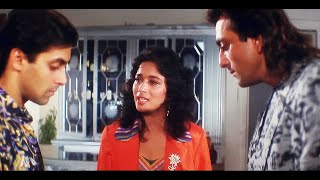 लंगड़े अमन और अमीर आकाश में कौन हो माधुरी का प्रेमी | Full Hindi Movie | Salman - Sanjay - Madhuri