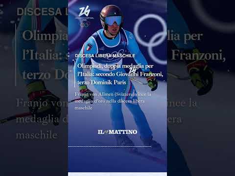 Video Olimpiadi, è già grande Italia: Franzoni argento, Paris bronzo nella discesa libera