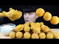 BHC뿌링클닭다리치킨 치즈볼 먹방ASMR MUKBANG Sweet Chicken&Cheese ball 甘いチキン チーズボール Gà ngọt Ayam ไก่ eating sounds