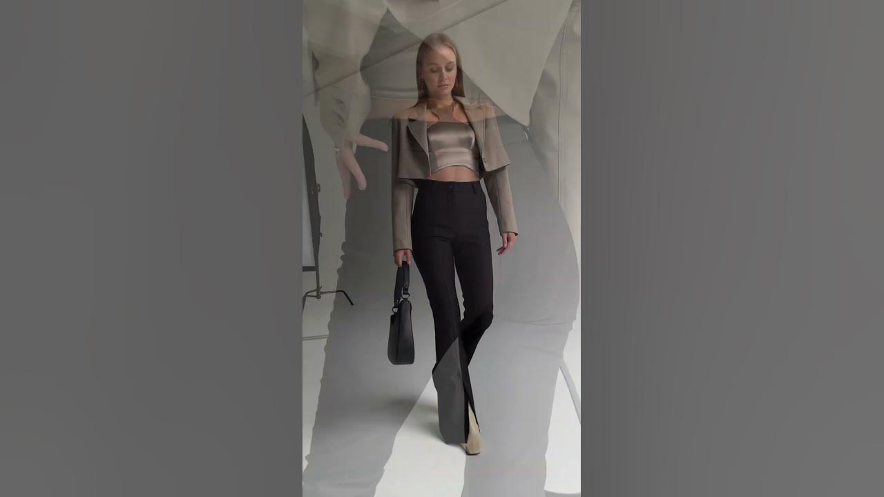 Стильні брюки кльош з розрізом - YouTube