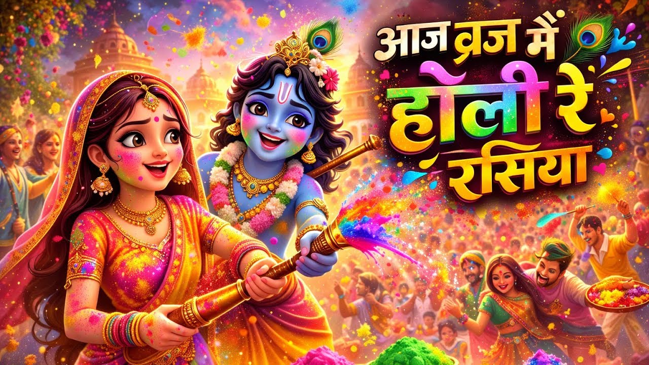 आज ब्रज मे होली रे रसिया Aaj Braj me Holi Re Rasiya। Trending Holi Mix Dhamaka #holi_mix 