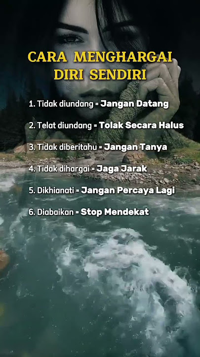Cara menghargai diri sendiri #psikologi #motivasi #inspiration #quotes