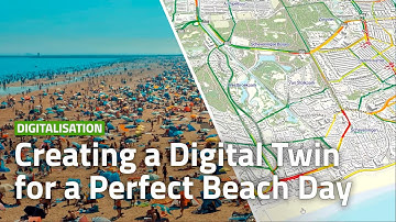 How is The Hague using a digital twin to enhance people experience at the beach?