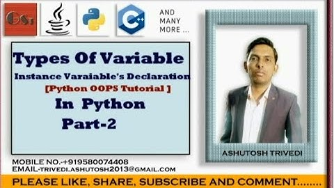 Instance Variable In Python Part-2