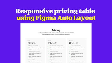 Figma autolayout - Responsive Pricing Table Tutorial