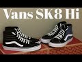 Vans SK8 Hi Black and Navy Blue (shoe review) Skated