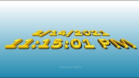 MatsClock 120068 - Free PowerPoint Digital Clocks for Business Presentation