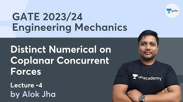 Distinct Numerical on Coplanar Concurrent Forces -2 | Engineering Mechanics | Lec 4 | GATE 2023/24