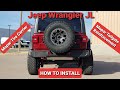 Jeep Wrangler JL Rubicon Mopar Tailgate Reinforcement and Tire Carrier Install How To