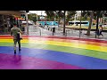 Walking To SYDNEY’S RAINBOW CROSSING From Museum Station Via OXFORD STREET On A Rainy Day