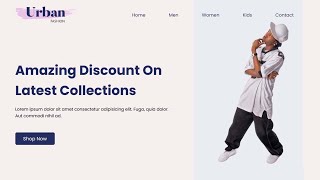 How To Make A Website Header Using HTML And CSS  _  Create Website Design With HTML _  CSS