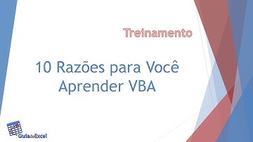 10 razões para aprender VBA