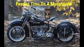 Passing Time On A Motorcycle Harley Davidson