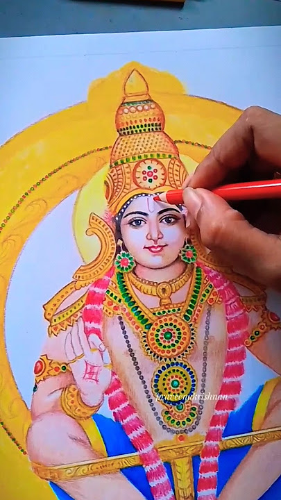 ayyappa drawing part1#ayyappa #ayyappan #shortsfeed #sabarimala #lordayyappa