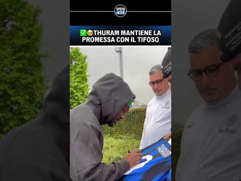 THURAM cuore d’oro | L’incontro con il tifoso a cui ha PROMESSO la nuova MAGLIA dell’INTER | #shorts