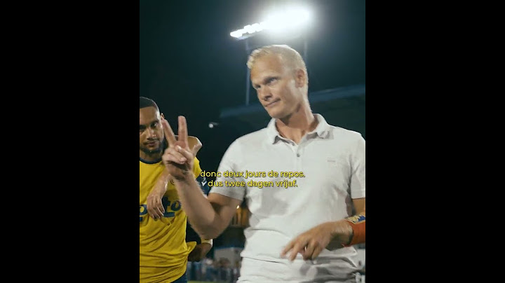 Karel Geraerts with a nice message for his players
