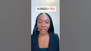 KUONGEA TALK Englishspeaking Swahili English Uswahilini Kiswahili Learnenglish 
