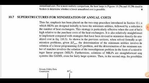 CAPS _UNIT4 _ SUPERSTRUCTURE FOR MINIMIZATION OF ANNUAL COST