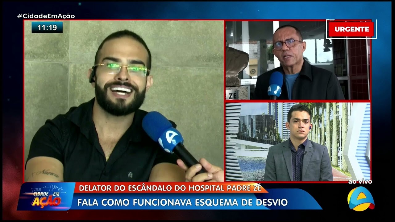 Cidade em Ação - Urgente: delator do escândalo do Hospital Padre Zé fala na TV Arapuan
