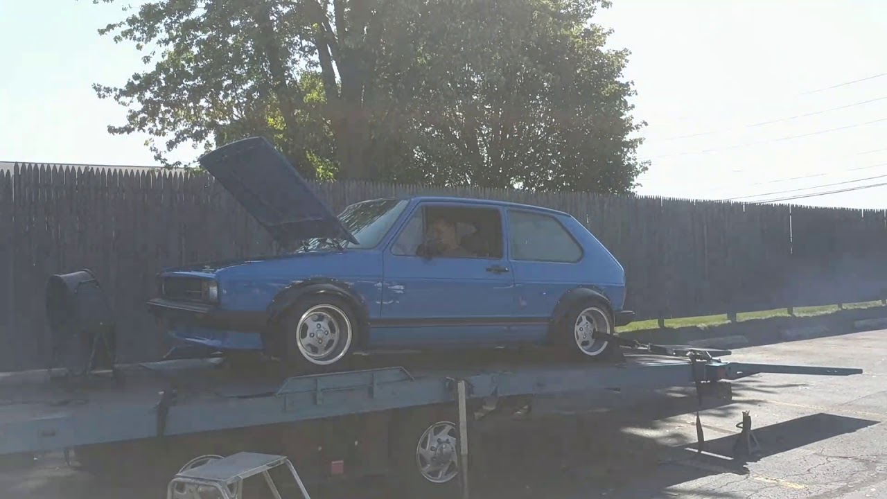 Mk1 Rabbit 16v Dyno Run 1 - YouTube
