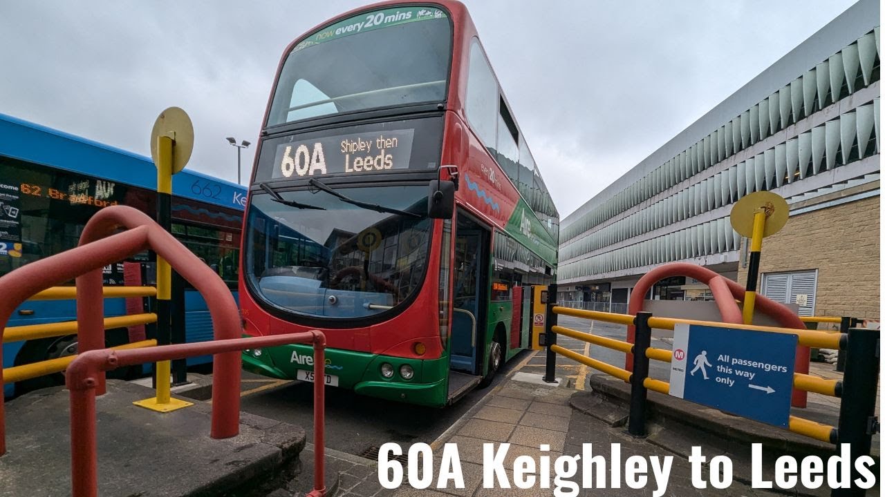 Rainy ride in West Yorkshire | Bus 60A Keighley to Leeds | September 2024