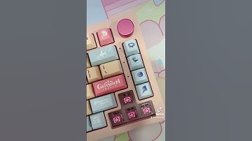 Kokomi custom keycaps by goblintechkeys