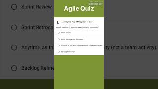 Which meeting does estimation primarily happen in? | Agile | Scrum | Sprint | Story Points | SP