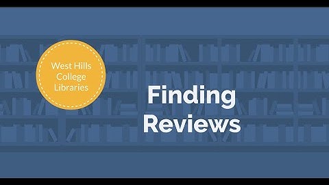 Finding Reviews | WHCCD Libraries