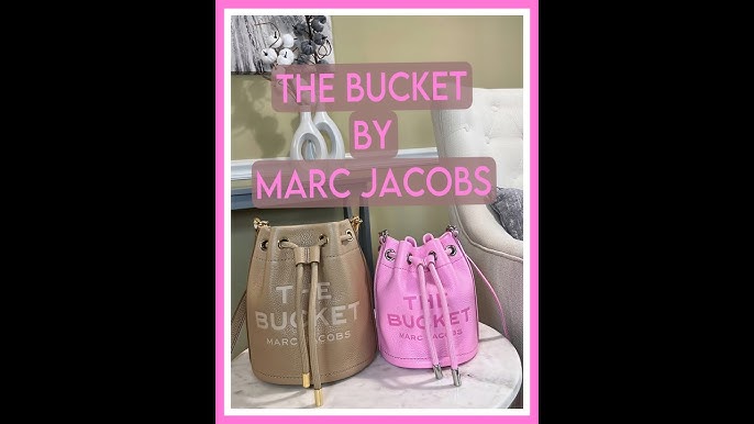 MARC JACOBS LEATHER BUCKET BAG ROSE ♡ what fits, first