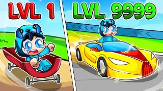 Level 1 vs Level 999 FASTEST CAR in Roblox!