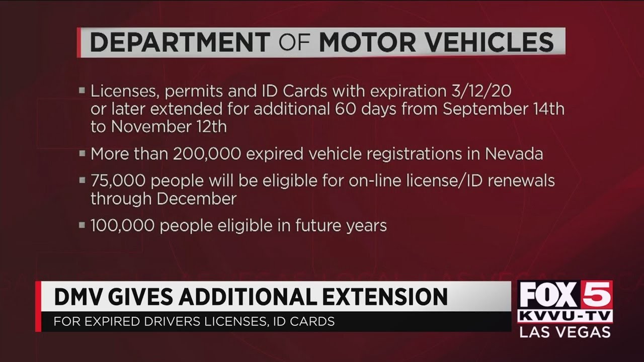 DMV Extends Extension For Driver's Licenses And ID Cards