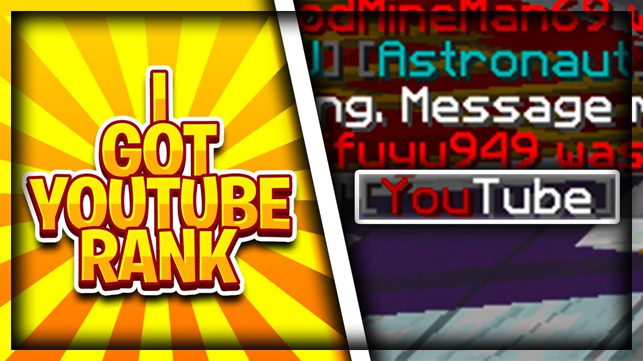 I GOT YOUTUBE RANK!!! (VanityMC Galactic Prisons)