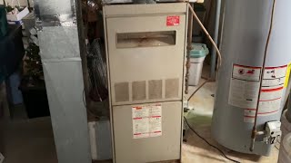Vintage 1975 Lennox Gas Furnace Repaired