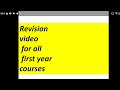 revision video for fy