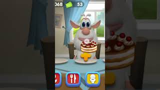 My Talking Booba Eating Cake 😋 #booba #game #talkingtom #zeepromixgming #shorts screenshot 2